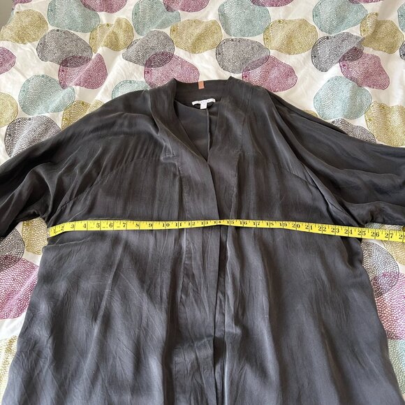 Lunya washable mulberry silk robe gray size large / xlarge - Picture 11 of 15